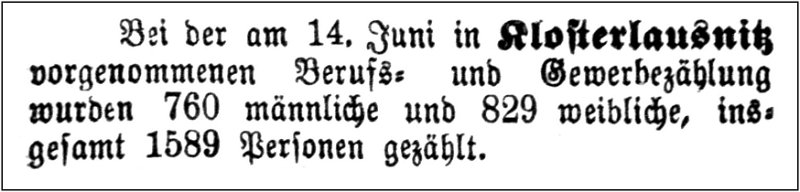 1895-06-14 Kl Volkszaehlung